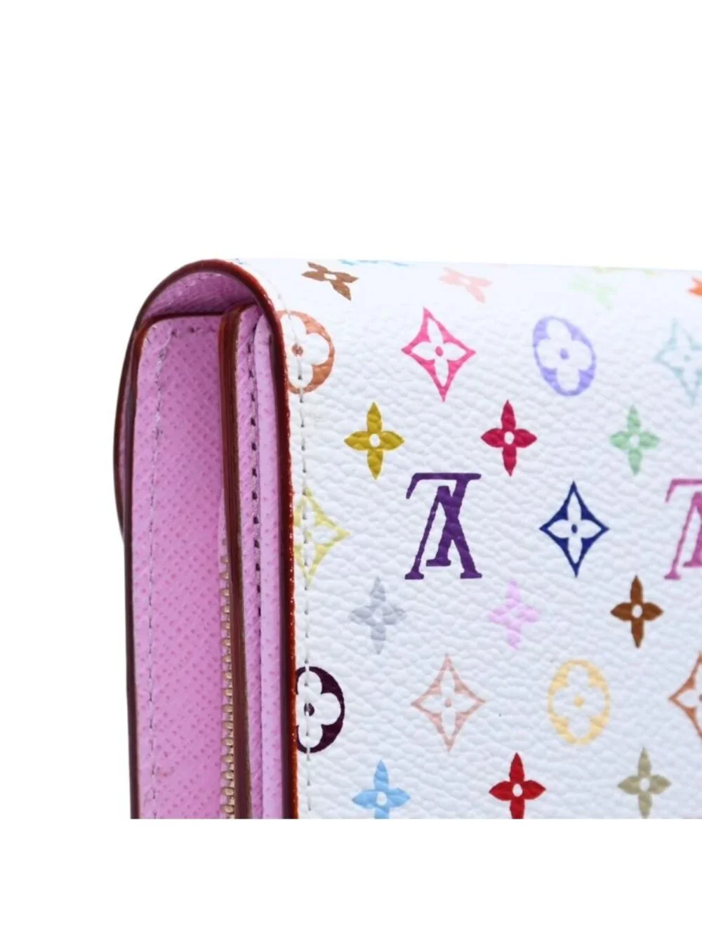 Louis Vuitton Portefeuille Koala Trifold Wallet Monogram Multicolor White